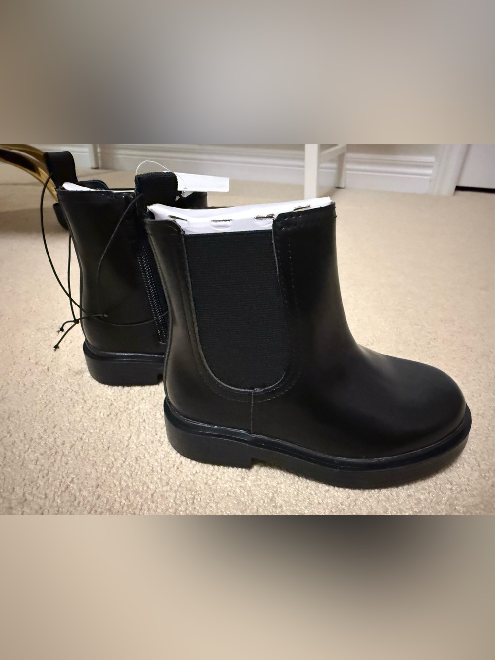 New size 10 H&M Kids Black Chelsea Ankle Boots